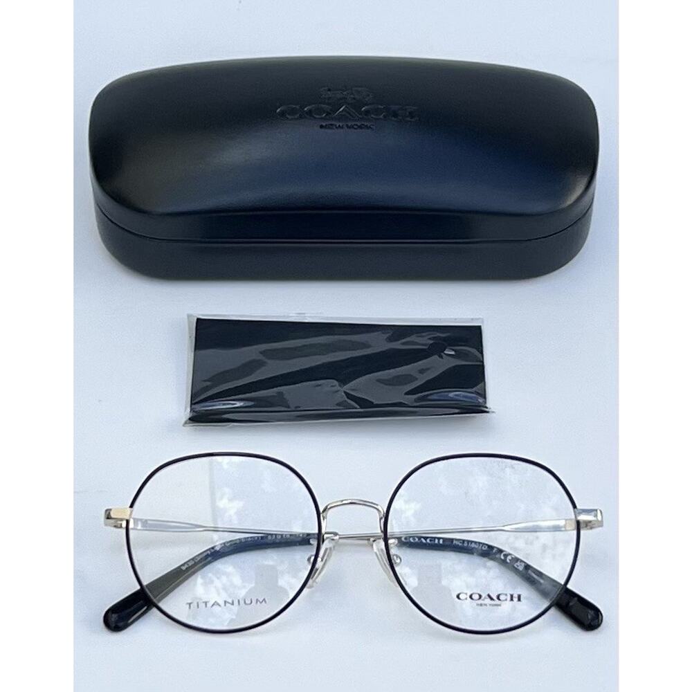 COACH Titanium HC5180TD Shiny Light Gold / Black Lightweight Frames 53 18 145 NW - Picture 2 of 16